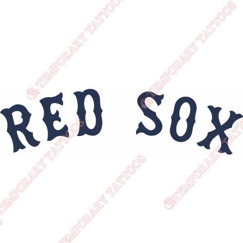 Boston Red Sox Customize Temporary Tattoos Stickers NO.1469